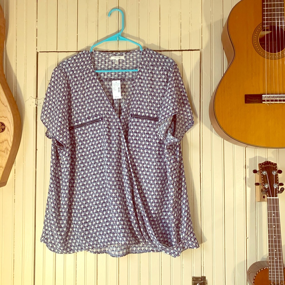 Maurices Plus Size Wrap Front Blouse